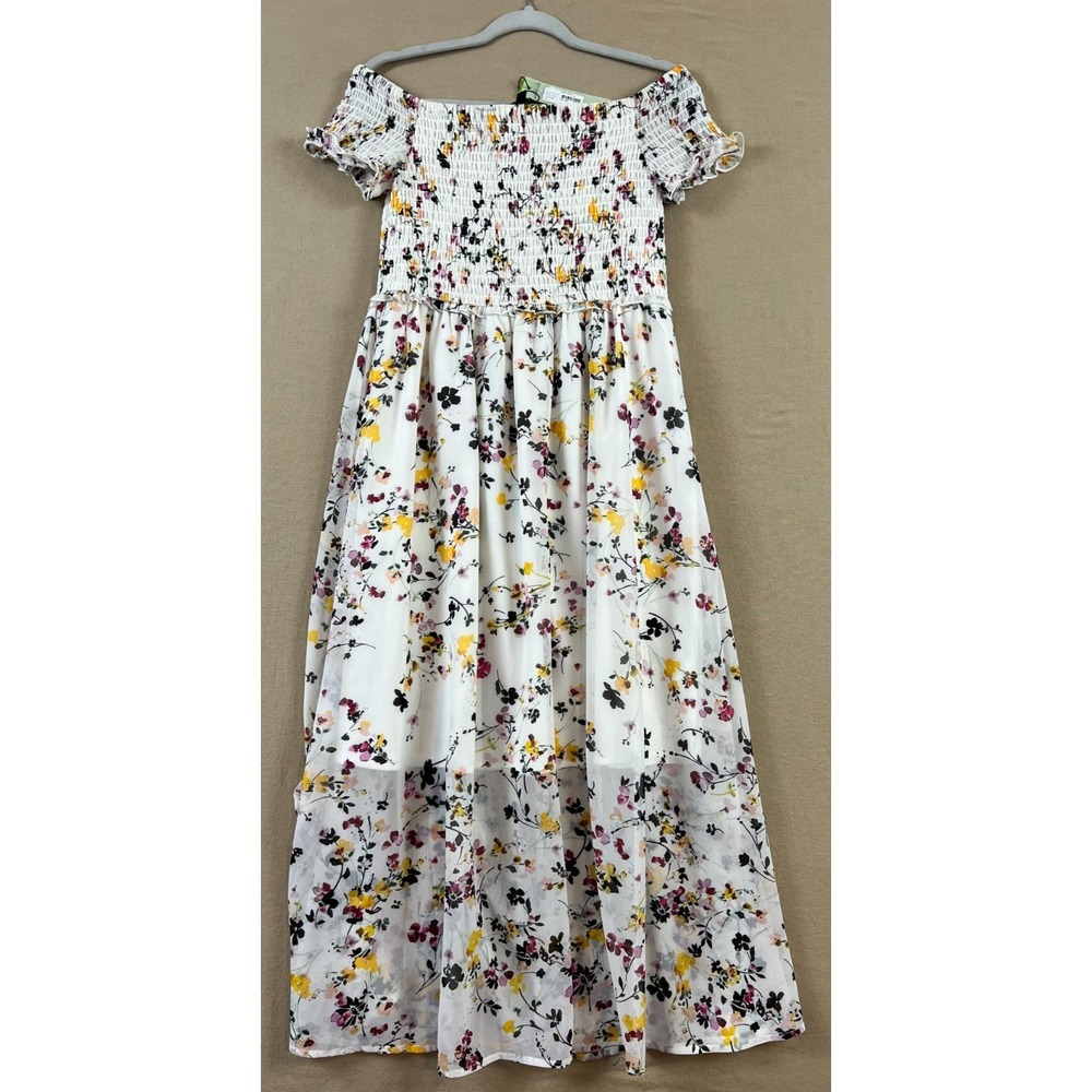 SAM‎ EDELMAN Floral Off the Shoulder Midi Dress Size 10 NWT Romantic Flowy  Boho